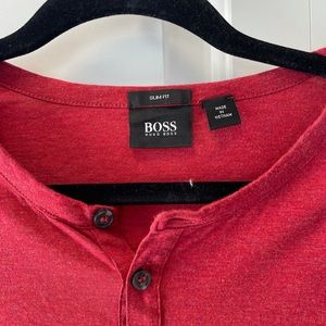 Hugo boss long sleeve henley